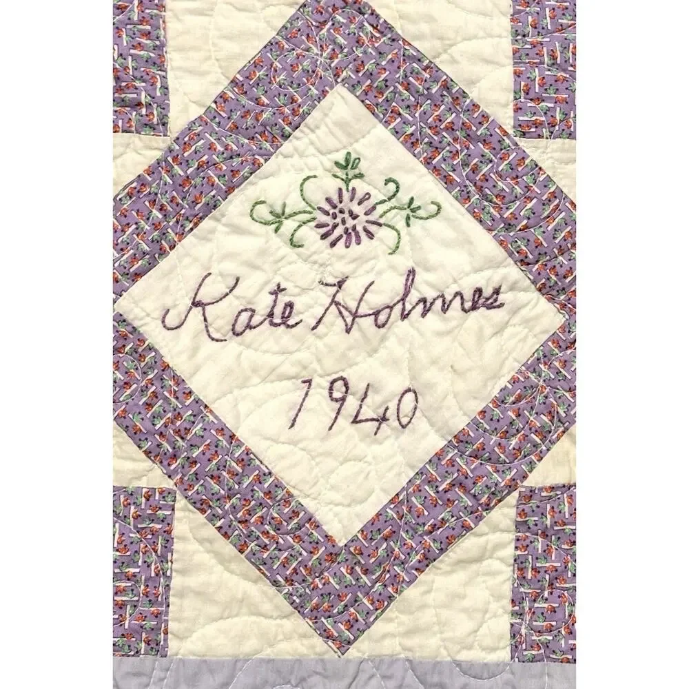 1930s Depression Era Signed Friendship Quilt Willing Workers Club Found In Texas